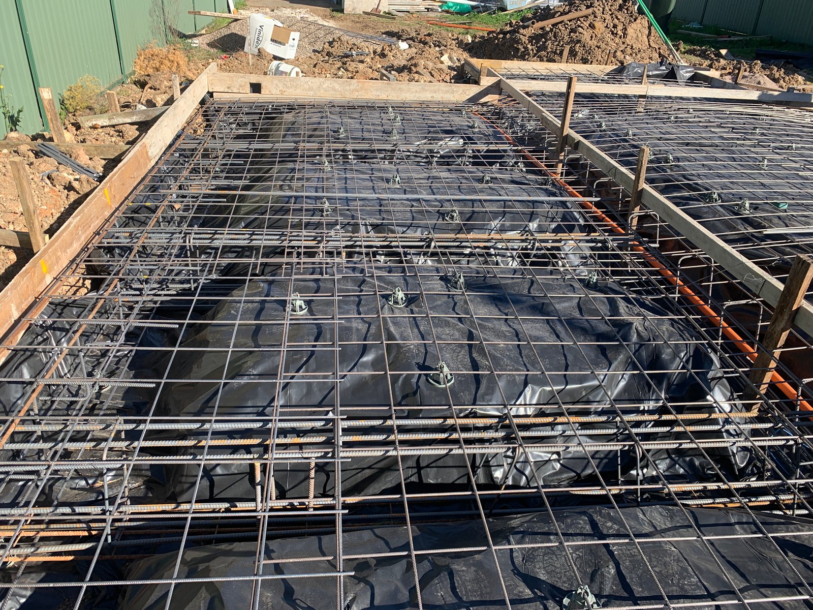Concrete pool deck surround
